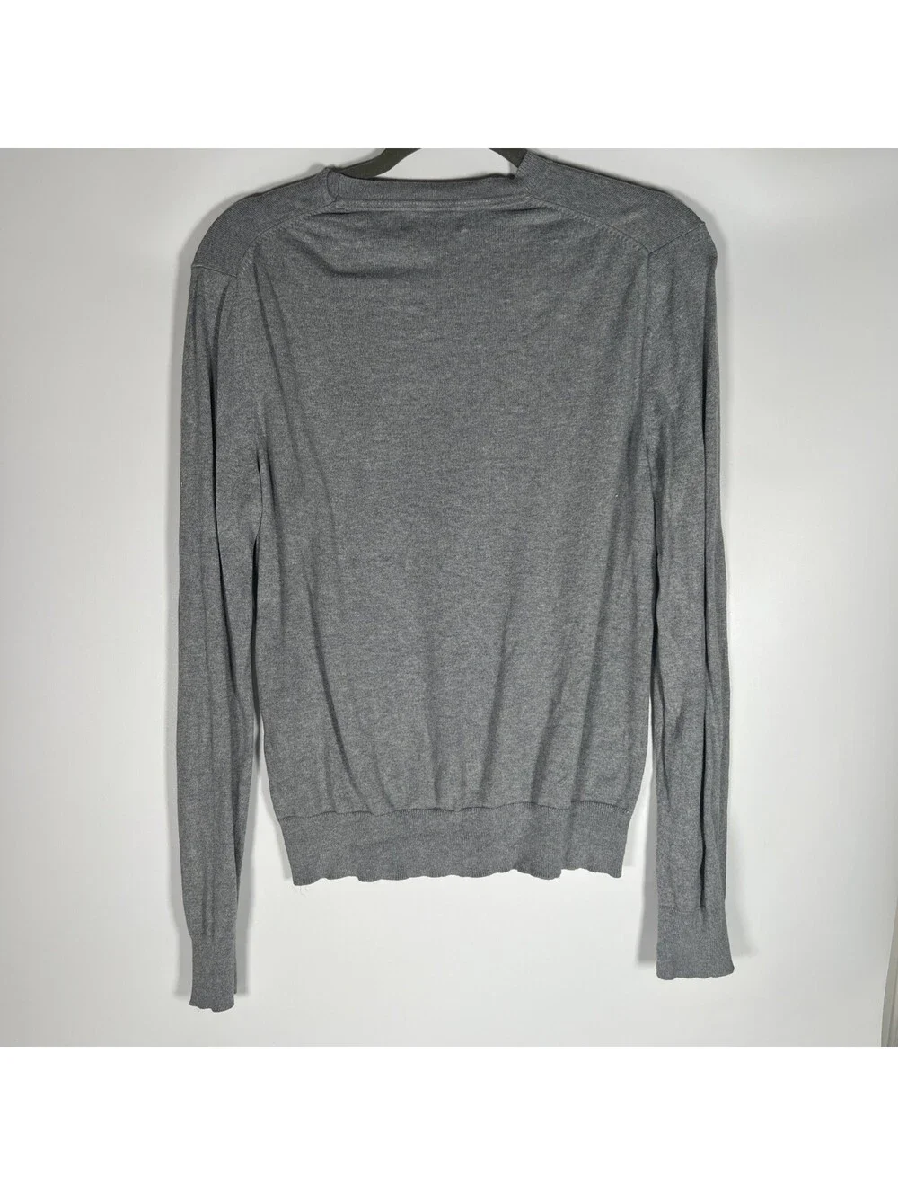 Banana Republic Crew-Neck Silk Cotton Cashmere Pullover Grey -Men's S